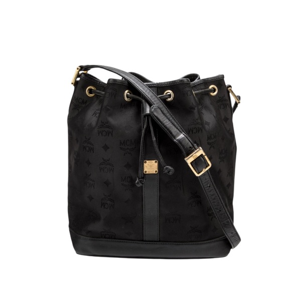 MCM Handbags - Authentic MCM Visetos Bucket Bag